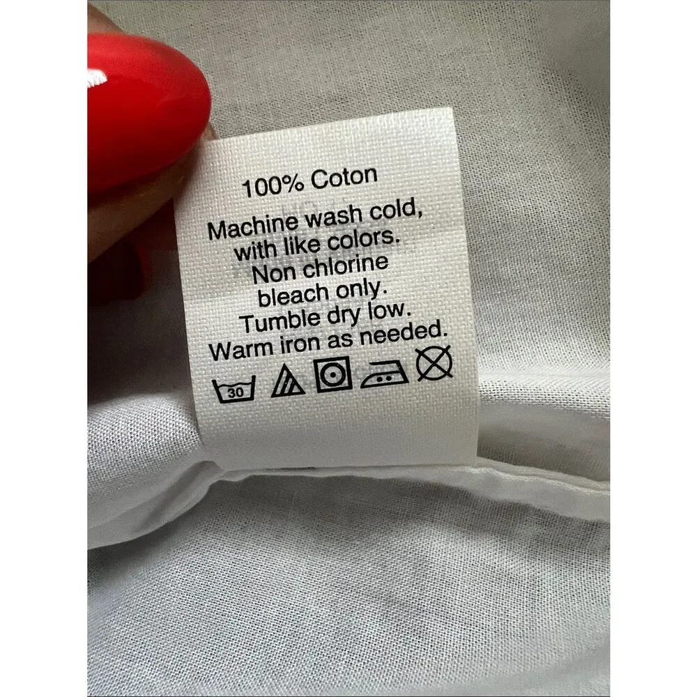 NWT J. Crew Men’s White Long-Sleeve 3/4 Button-Down Popover Shirt 100% Cotton XL